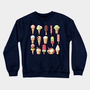 ice cream hand dawn collection Crewneck Sweatshirt